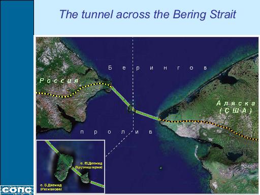 Bering Strait in World Land-Bridge